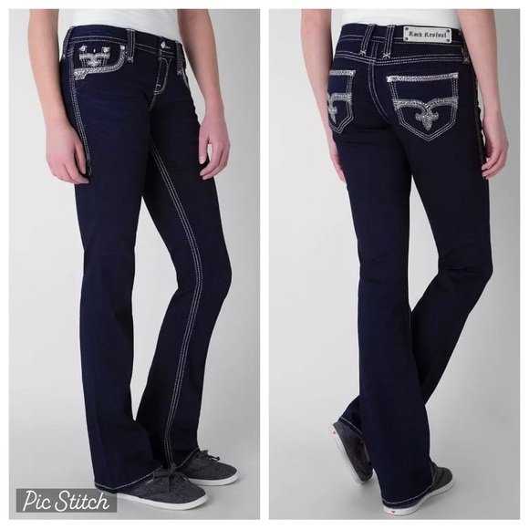 Rock Revival Amanda Easy Boot Stretch Jeans size 26 - Picture 15 of 15